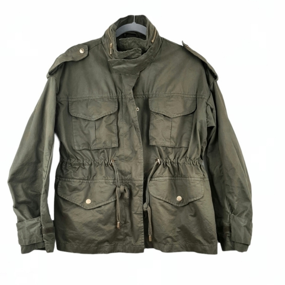 H&M Green Military Lightweight Utility Jacket